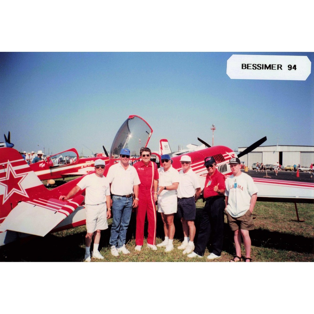 Vtg 1994 Bessemer Airshow Aerobatic Plane Group Photo Kodak - Picture 1 of 2